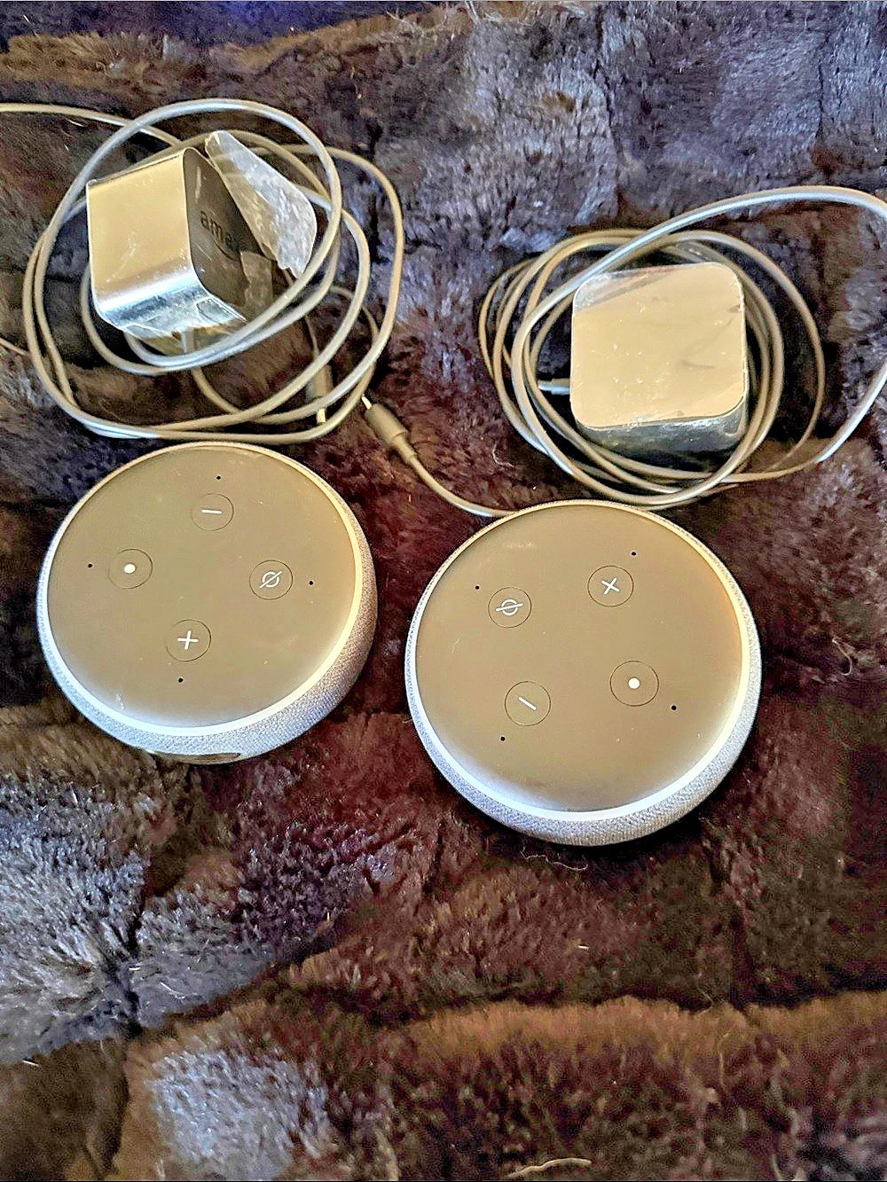 Amazon Echo Dot (3rd Generation) ) Smart Speakers 2-Pack Black Reset for Setup M